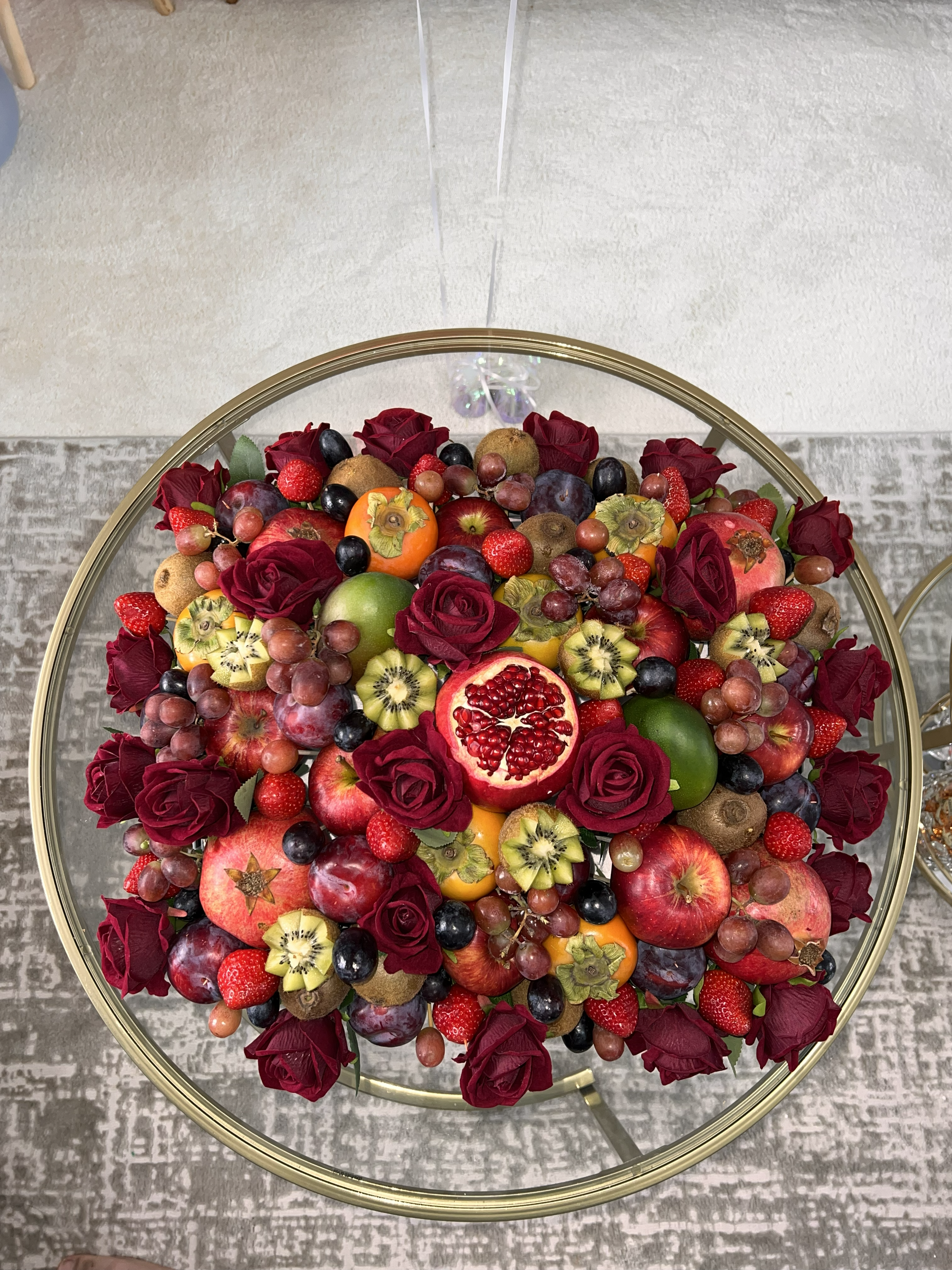 Luxury handcrafted fruit basket