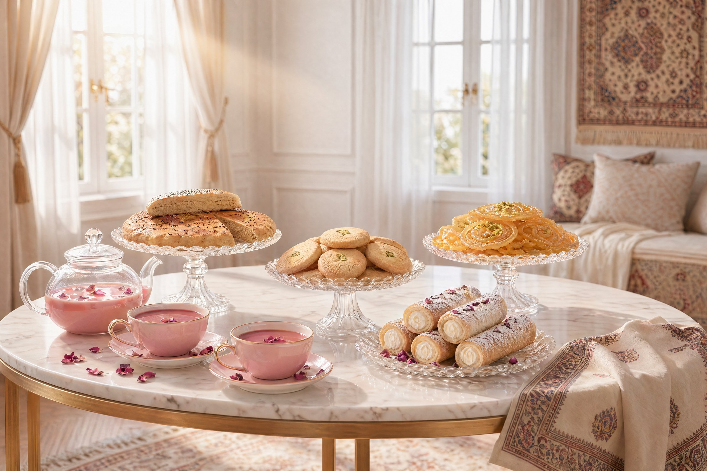 Asal Maison tea and dessert table